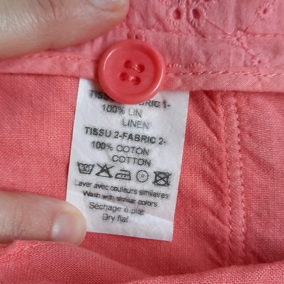 Voila St Barth Linen Embroidered Short - Picture 6 of 9